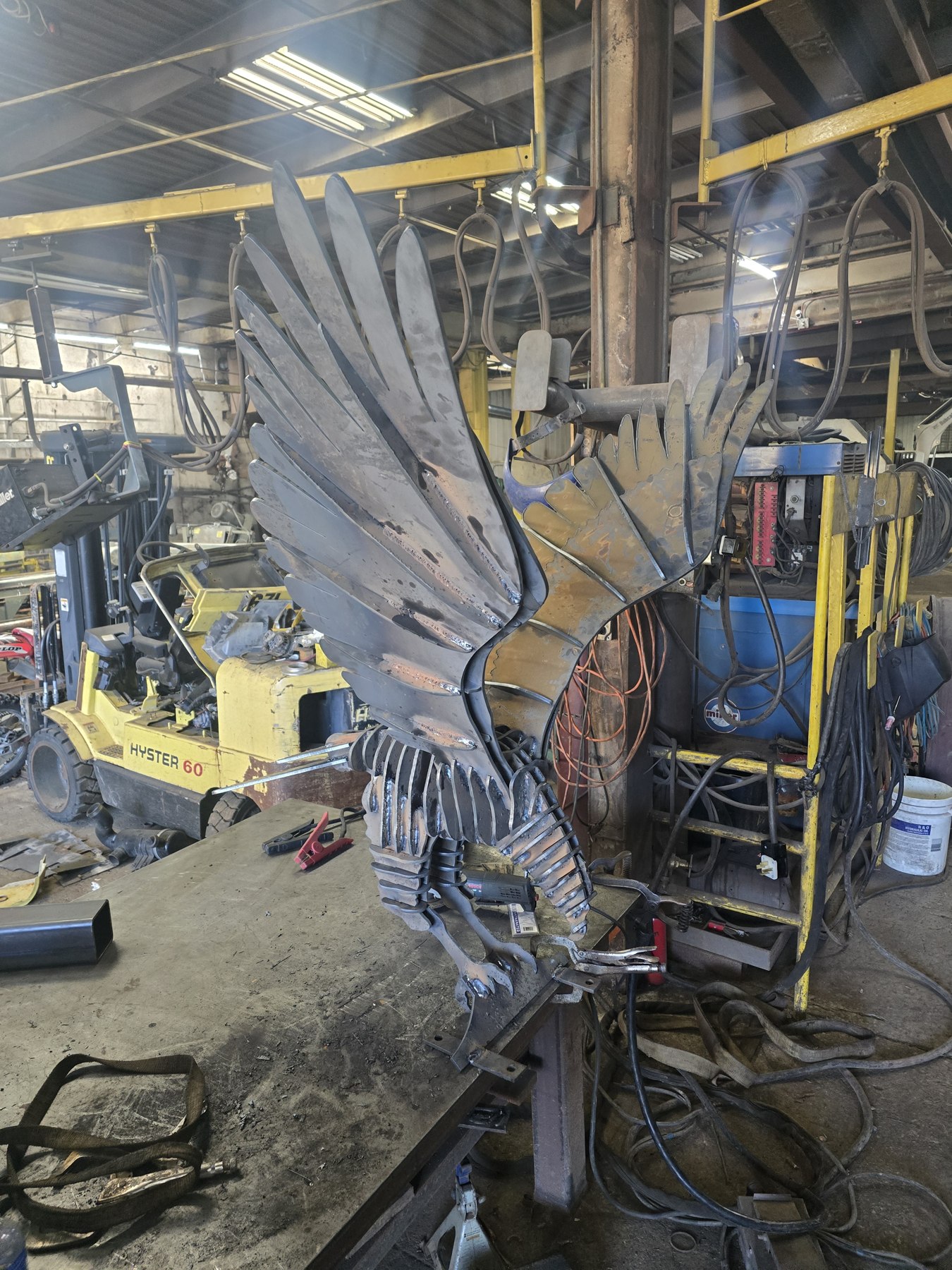 Eagle - steelwork detail
