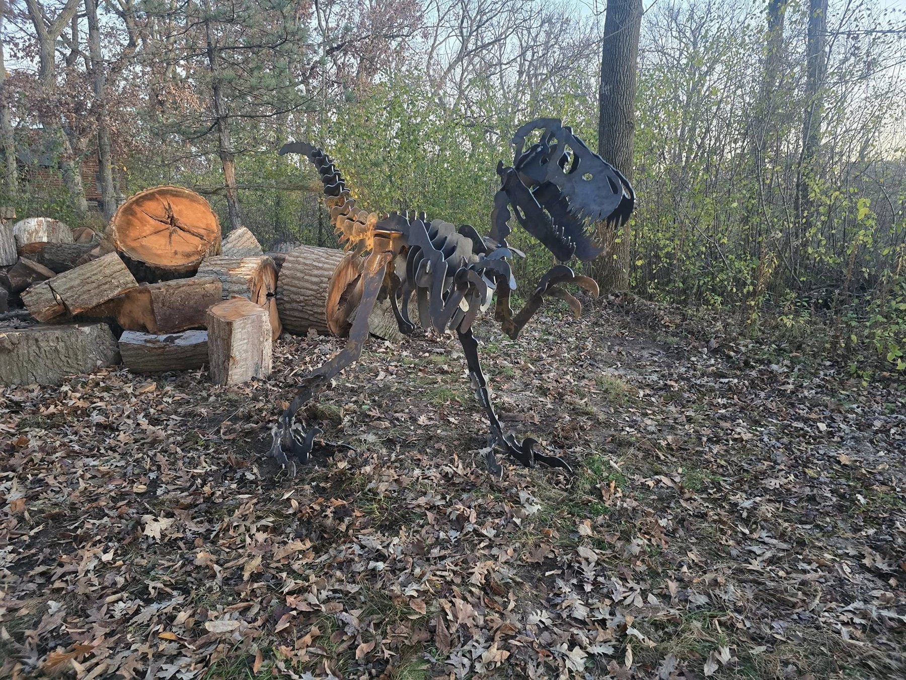 Velociraptor in autumn