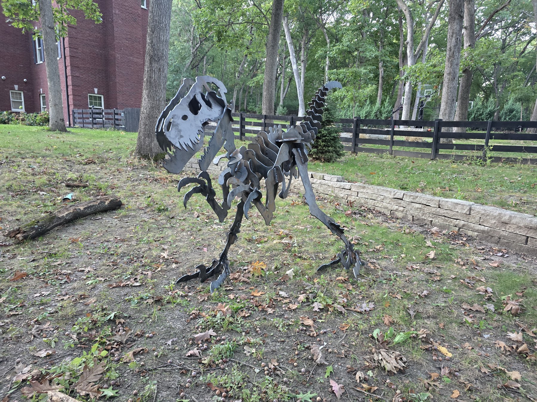 Velociraptor in the garden